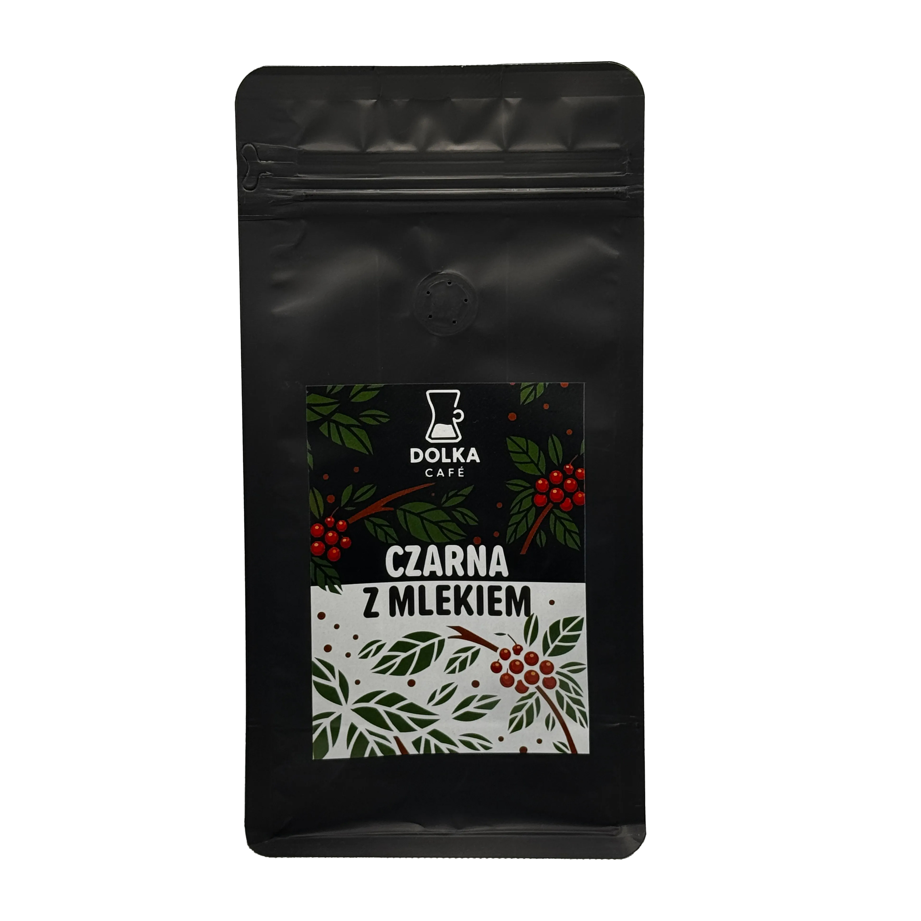 Czarna z mlekiem 